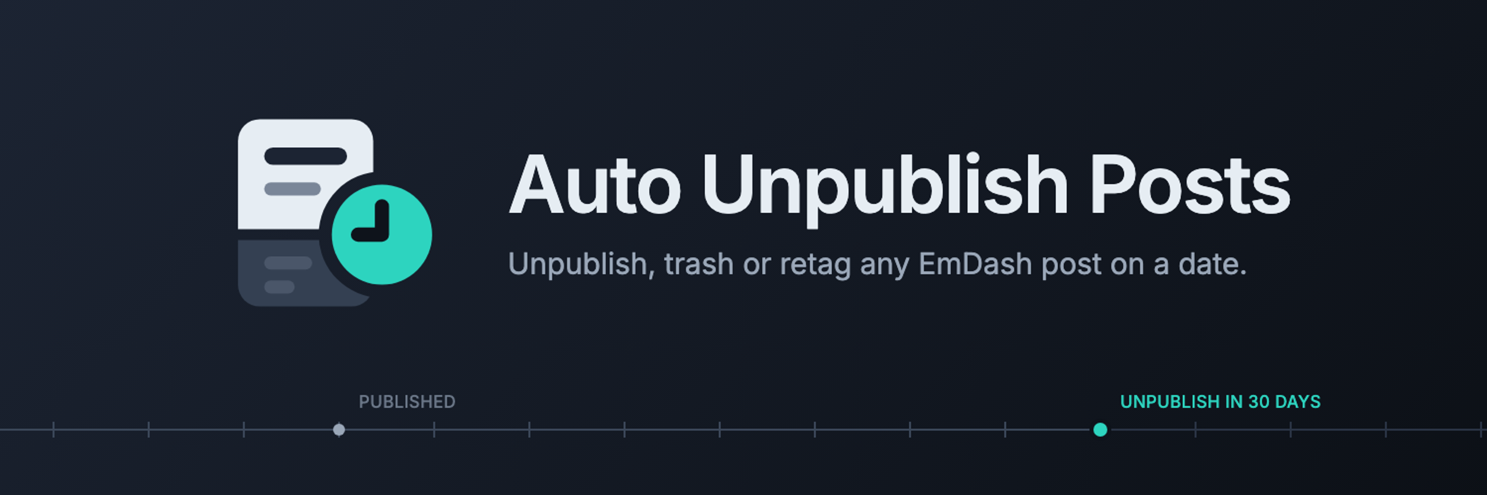 Auto Unpublish Posts banner