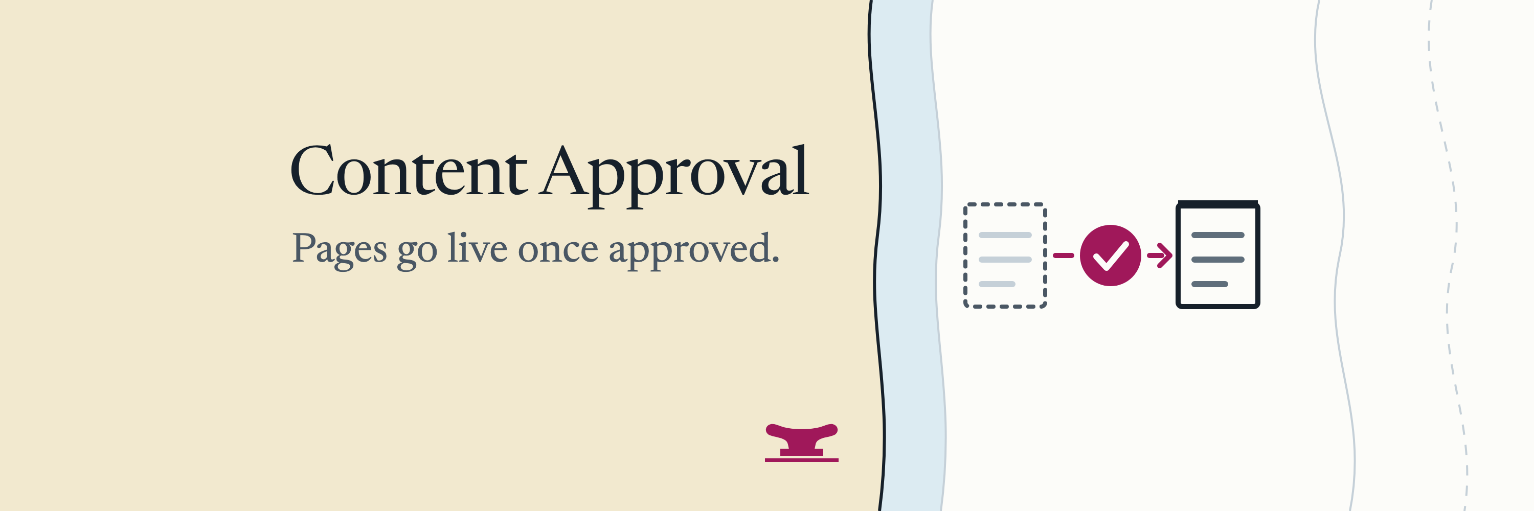 Content Approval banner