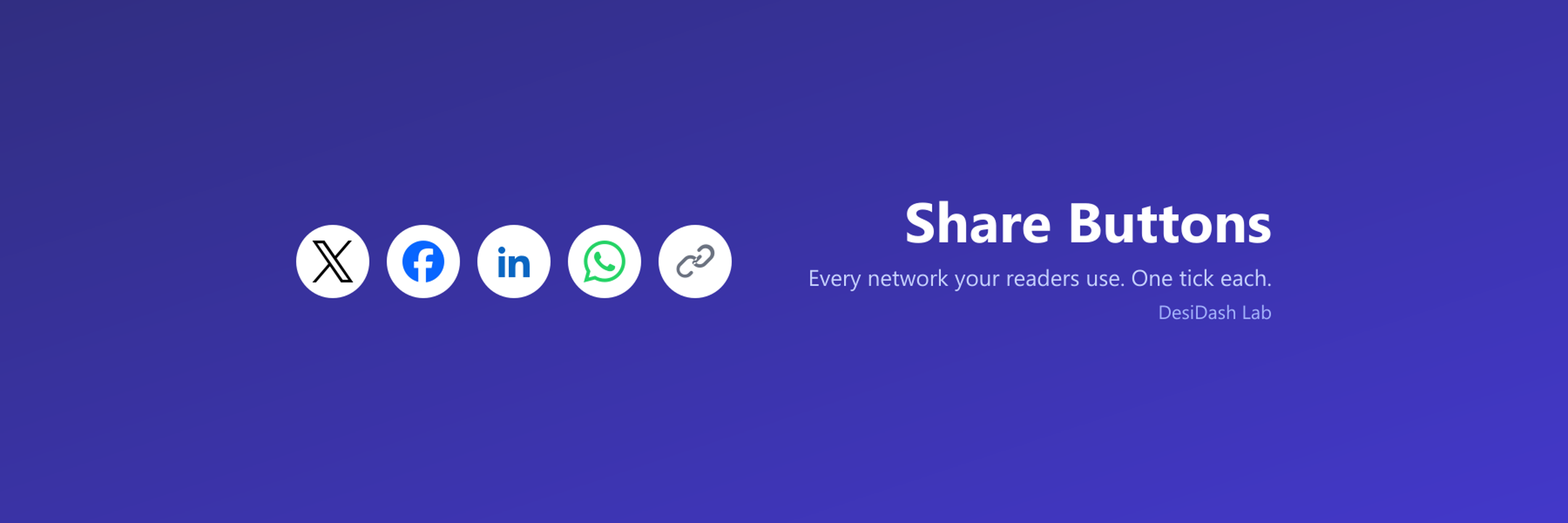Share Buttons banner
