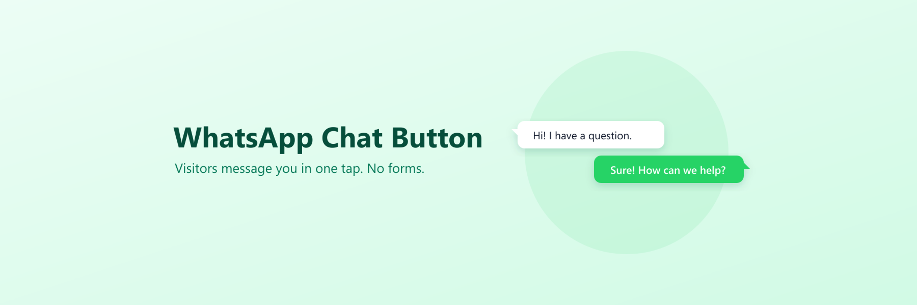 WhatsApp Chat Button banner